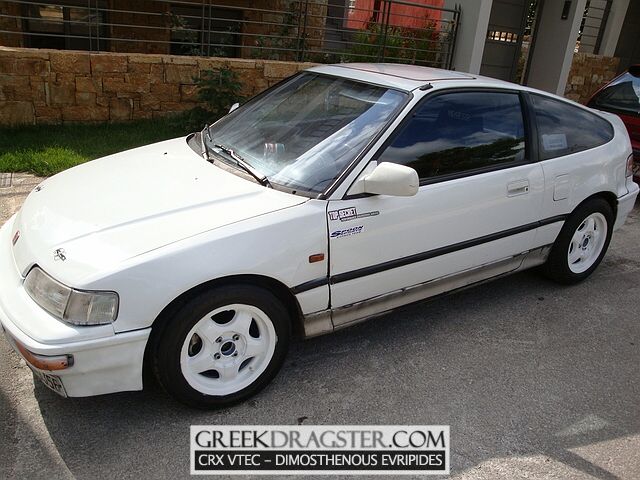 Dimosthenous Evripides - Honda CRX Vtec. (c) greekdragster.com - The Greek Drag Racing Site
